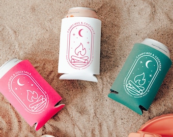 Personalized Mountain Bachelorette Party Can Cooler,  Cabin Crew Party Favor, Bridesmaid Proposal, Custom Cabin Bachelorette