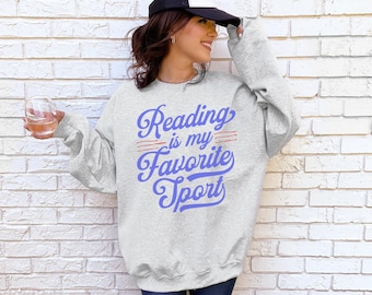 Reading is My Favorite Sport Sweatshirt: Book Lover Crewneck