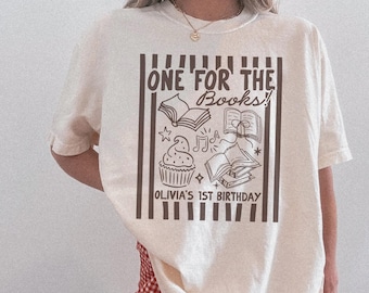 One for the Books Birthday Shirt, Bookish Birthday Matching Family Shirts, Boys First Birthday, Girls First Birthday, Mom Dad Reading Theme