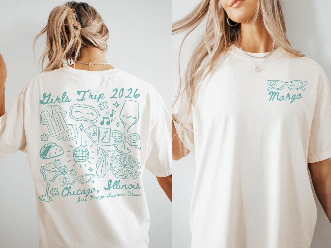 Personalized Girls Trip Shirts, Custom Ladies Weekend Shirt ...