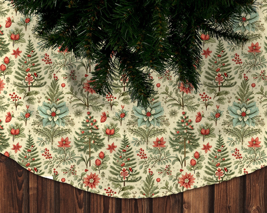 Vintage Christmas Tree Skirts, Christmas Tree Decor, Christmas Tree