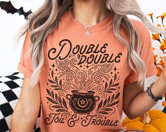 Witchy Halloween Shirt, Dark Academia, Booktok Merch, Classic Literature, Double Double, Shakespeare Gift, Macbeth,  Spooky Season