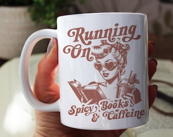 Spicy Book Mug, Book Trope Gift, Funny Bookish Mug, Romantasy Reader, Light Academia, Smut Reader, Romantasy, Bookworm