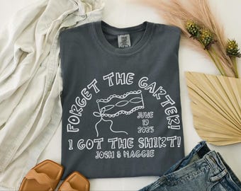 Custom Wedding Toss Shirts, Custom Wedding Shirt, Personalized Bridal Party Gift, Wedding Party Favors, Matching Group Shirts, Wedding Merch