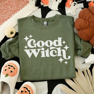 Good Witch Halloween Sweatshirt, Salem Witch Crewneck, Spooky Season, Ghost Sweatshirt, Spooky Vibes, Trendy Fall Hoodie, Girly Halloween