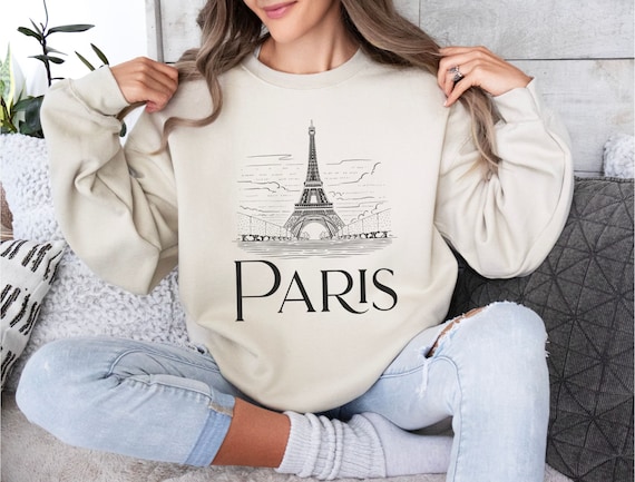 Paris Sweatshirt, Paris France, European Travel Sweatshirt, Travel