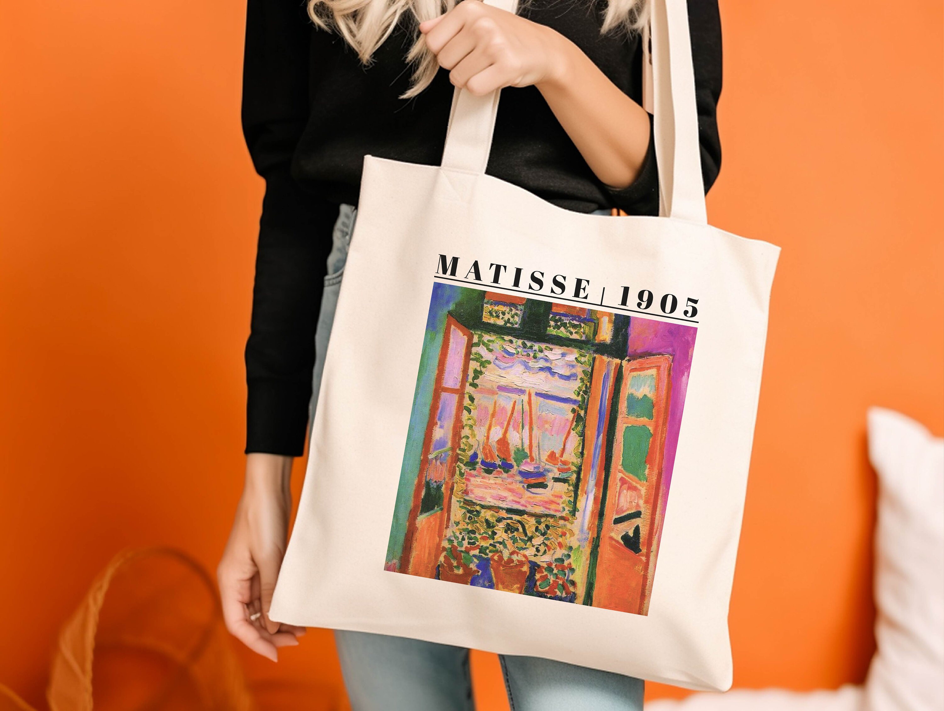 Henri Matisse & Picasso トートバッグ Henri Matisse Tote Bag, Classic Art Gift, Vintage Floral
