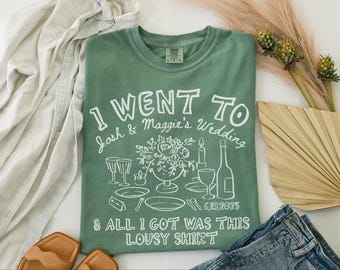 Custom Wedding Party Shirts: Personalized Bridal Gifts, Comfort Colors Cotton