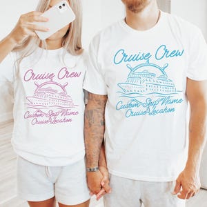 Custom Cruise Crew Shirts, Personalized Family Vacation Shirts, Matching Group Shirts, Cruise Crew, Cruise Squad, Family Matching Shirts