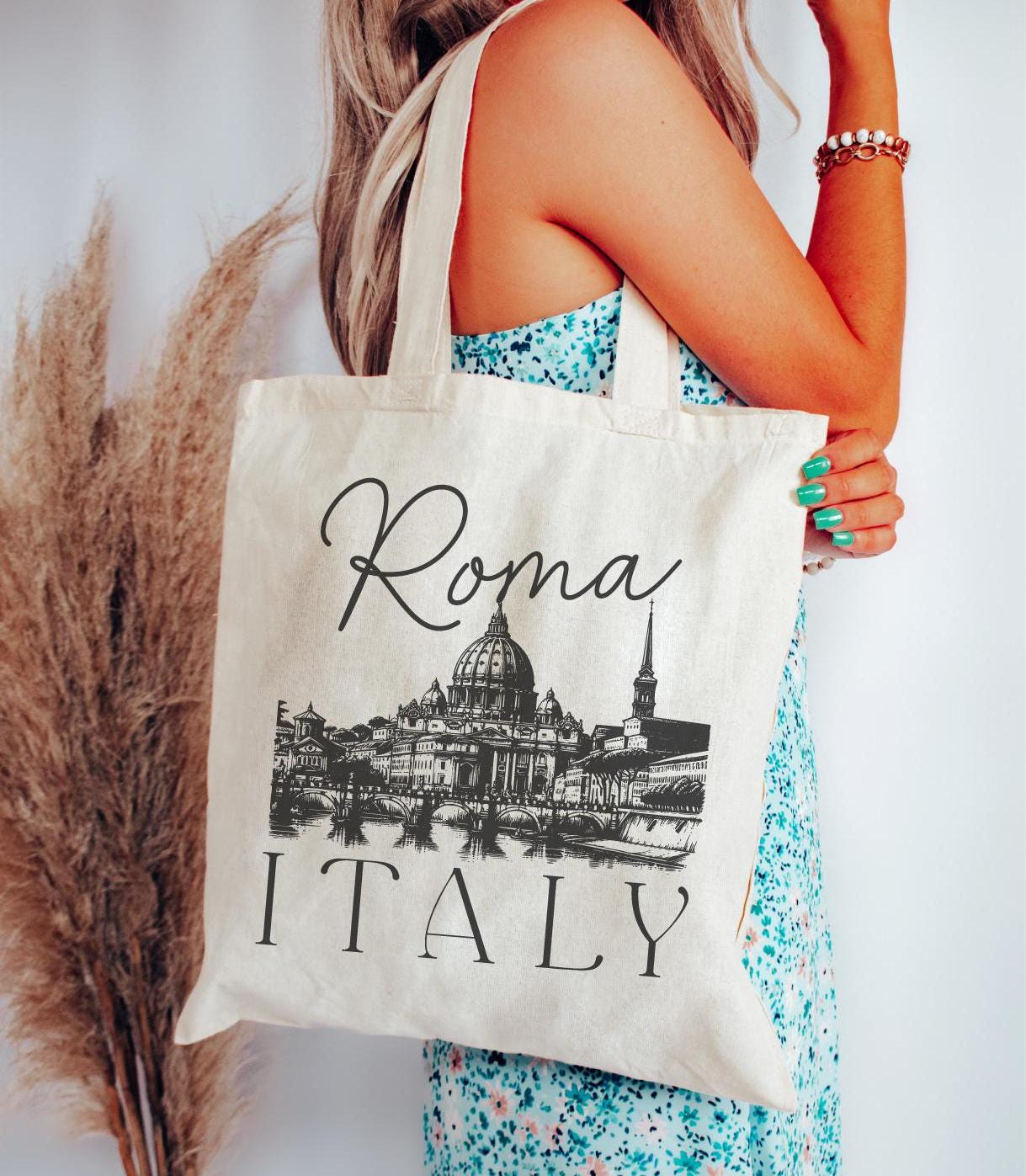 JTOUK Sac Fourre-tout Italie Ciao Bella Îles Italiennes Cadeau Lune De