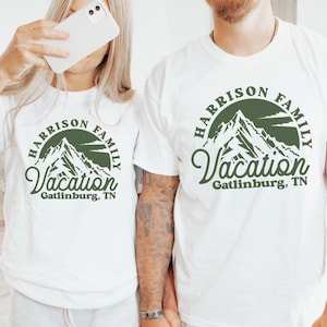 Personalized Family Vacation Shirts, Matching Group Shirts, Custom Family Matching, Mountain Vacation, Friends Vacation, Family Travel Shirt