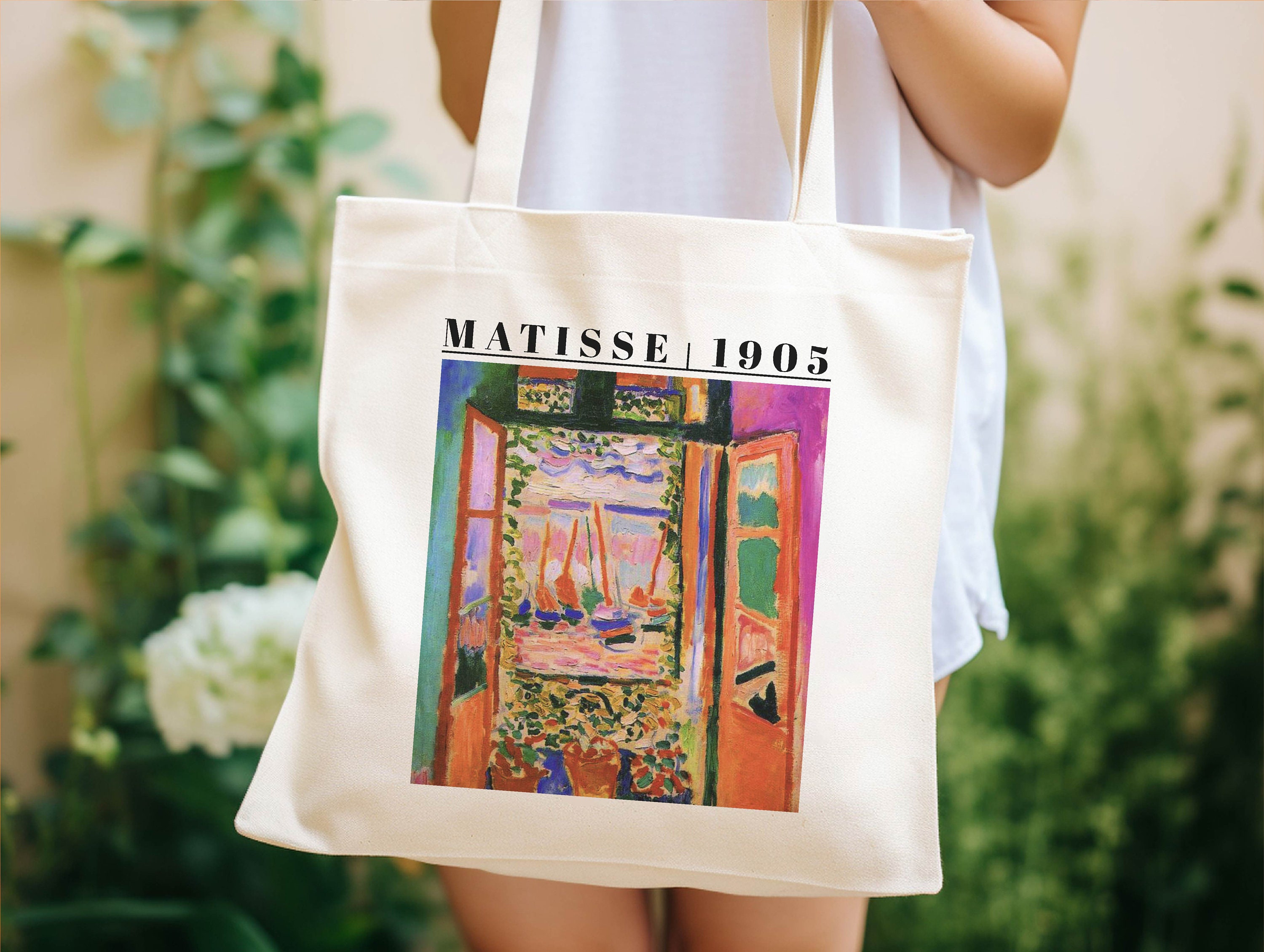 Henri Matisse & Picasso トートバッグ Henri Matisse Tote Bag, Classic Art Gift, Vintage Floral