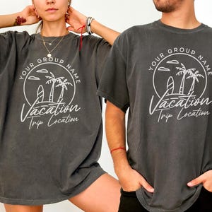 Personalized Family Vacation Shirts, Matching Group Shirts, Custom Family Matching, Beach Vacation, Friends Vacation, Family Travel Shirt