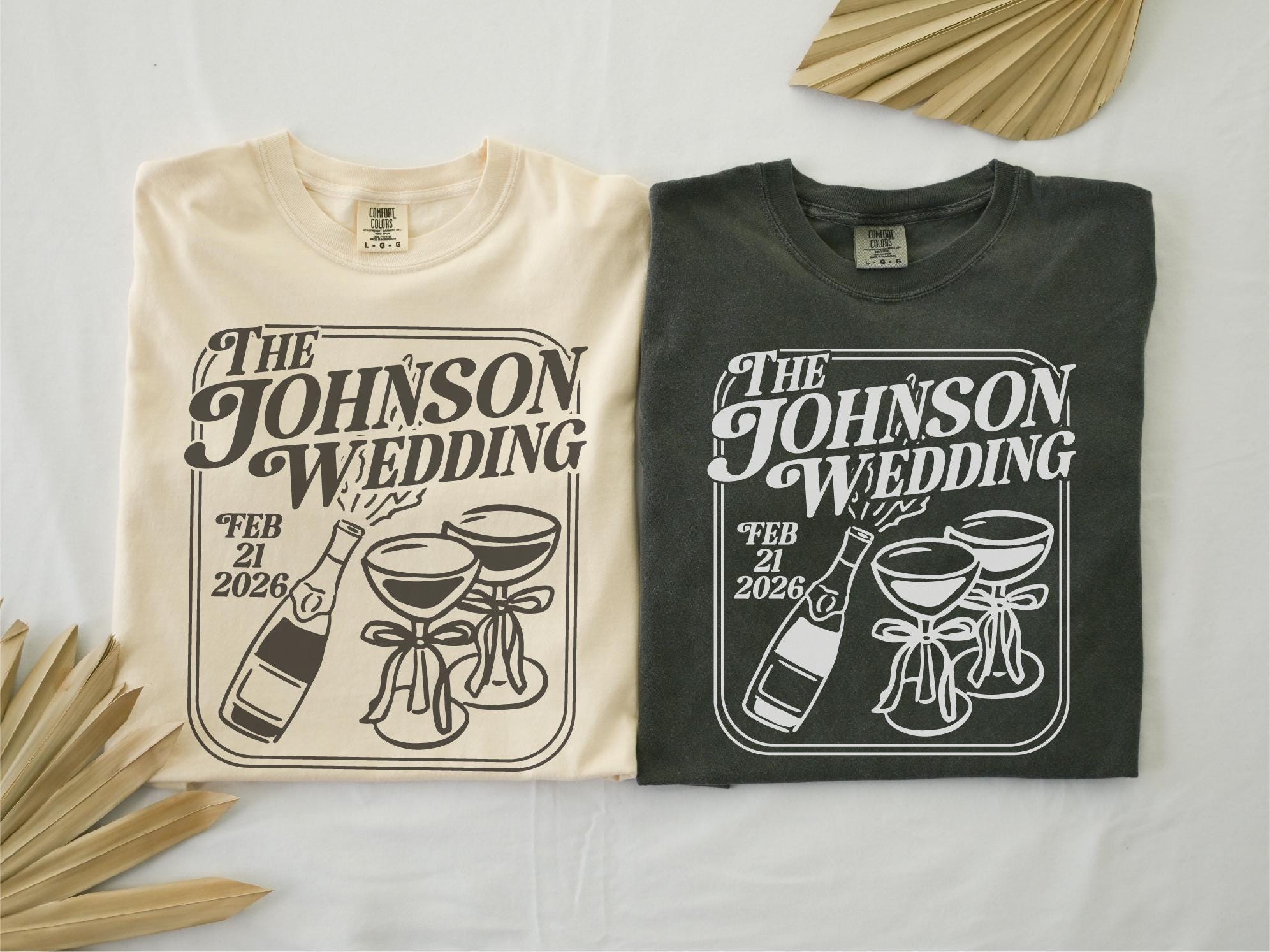Wedding Merch Examples Custom Wedding Shirts, Personalized Bridal Party Gifts, Wedding Party ...