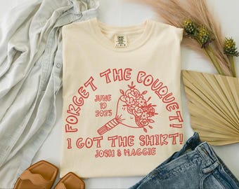 Custom Wedding Toss Shirts, Custom Wedding Shirt, Personalized Bridal Party Gift, Wedding Party Favors, Matching Group Shirts, Wedding Merch