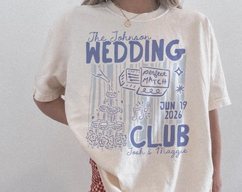 Custom Wedding Shirts, Personalized Bridal Party Gifts, Wedding Party Favors, Custom Wedding Toss, Matching Group Shirts, Wedding Merch