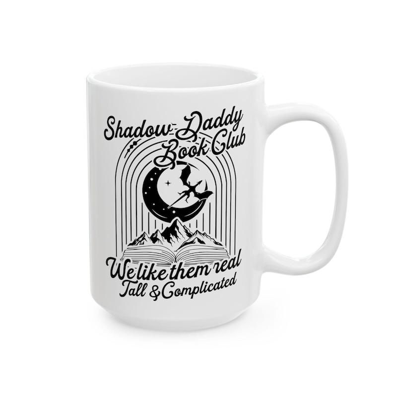 Shadow Daddy Book Club Bookish Mug, Book Trope Gift, Funny Bookish Mug, Romantasy Reader, Light Academia, Smut Reader, Romantasy, Bookworm image 10