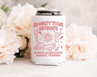 Personalized Bachelorette Party Can Cooler,  Custom Nashville Bach Party Favor, Bridesmaid Proposal, Country Western Bach, Cowgirl Bach