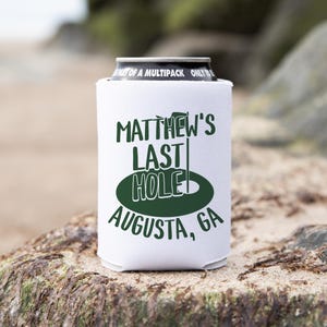 Personalized Golf Bachelor Party Can Cooler, Custom Bachelor Party Favor, Groomsman Gift, Boys Trip Can Coolers, Birthday Trip