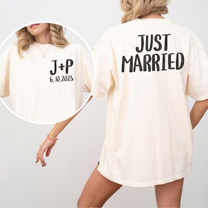 Personalized Just Married Shirts, Custom Mr and Mrs Tshirts, Hubby Wifey Shirts, Matching Couples, Matching, Honeymoon Shirts, Newlywed Gift