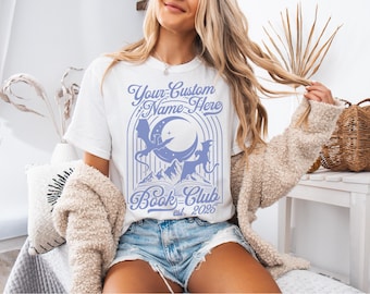 Custom Book Club Shirt, Personalized Reading Club Tee, Bookish Gift, Book Lover Shirt, Bookworm Tee, Design Your Own