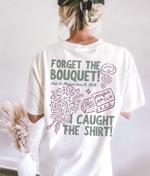 Custom Wedding Toss Shirts, Custom Wedding Shirt, Personalized Bridal Party Gift, Wedding Party Favors, Matching Group Shirts, Wedding Merch