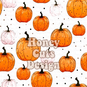 Halloween seamless pattern, Pumpkin pattern, digital seamless commercial use, fall seamless pattern, Thanksgiving digital paper