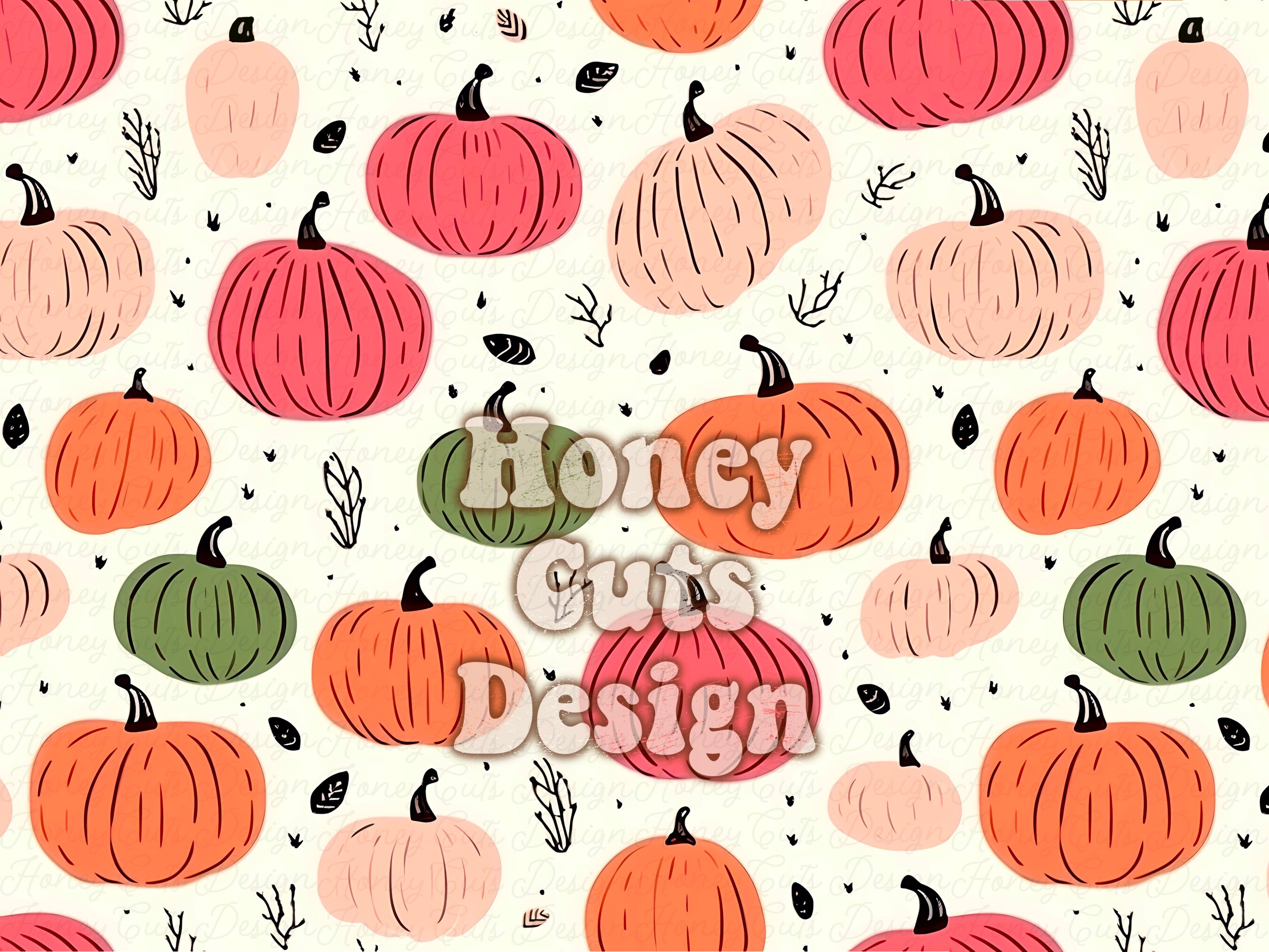 Pumpkin seamless pattern, Halloween digital seamless commercial use, fall seamless pattern, Girls digital paper commercial use file