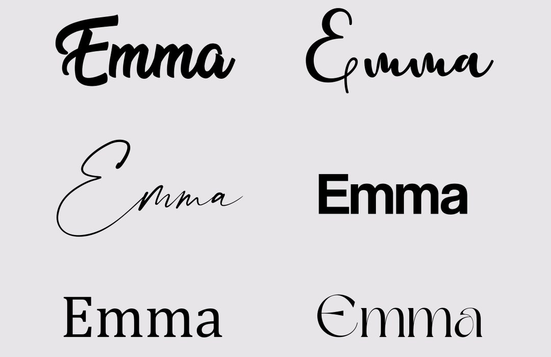 Emma Name SVG and Png Signature Etsy