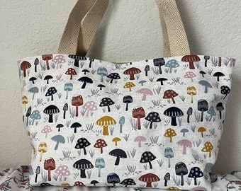 Chubby Tote Bag - Mushrooms