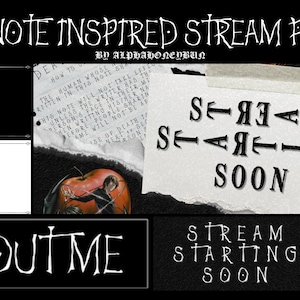 Animiertes Shinigami-Notizbuch Japanisches Anime Stream Overlay Paket