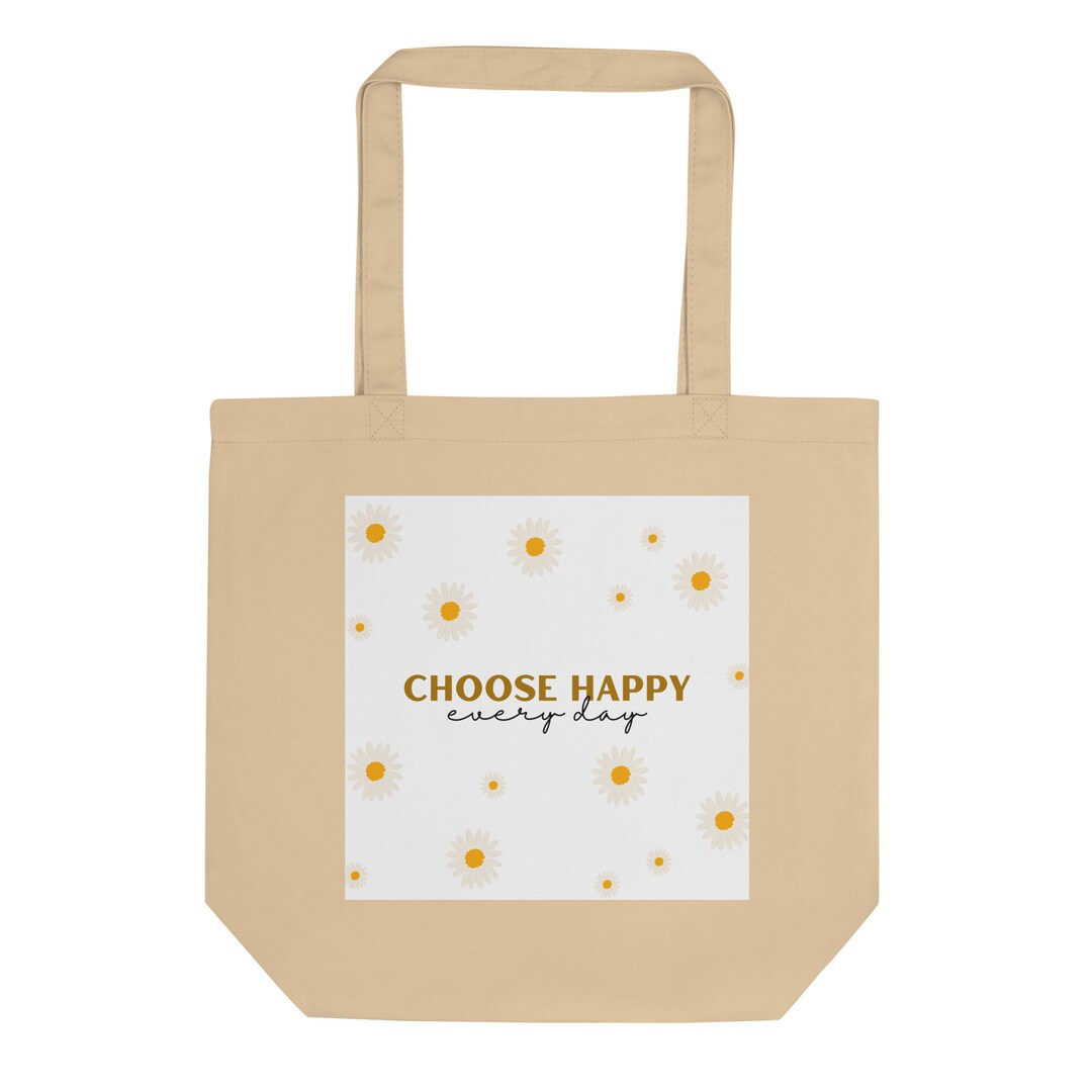 Happy Birthday Canvas Tote Bag – Reusable Natural Cotton Bag, Great For Gifts & Shopping - View #2