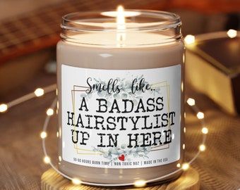 Hairstylist Gifts, Christmas gift for Hairstylist, Gift for Hairdresser, Hairstylist candle, Funny gift for hairstylist, Hairstylist Gift