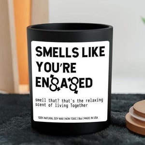 Bougie de fiançailles, cadeaux rigolos, bougie de mariage, bougie personnalisée, enterrement de vie de jeune garçon, bougies rigolotes, cadeau de fiançailles personnalisé douche nuptiale