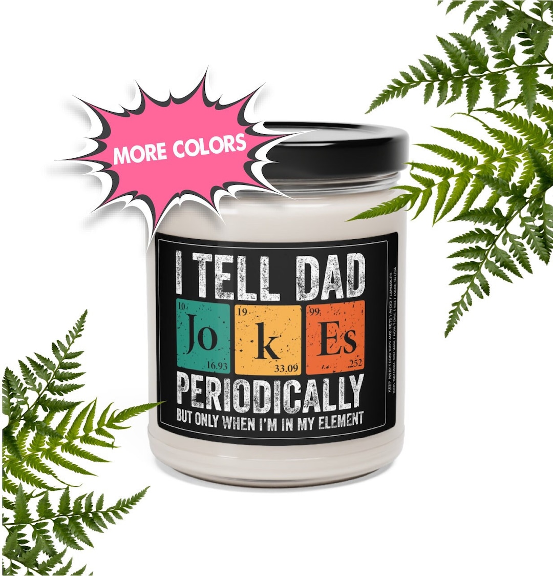 Funny Candle for Men, Awesome Dad Jokes, Fathers Dad Gift, Gifts From