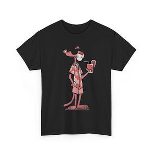 La mejor camiseta, camiseta gráfica, camiseta de moda urbana, camiseta estampada, camiseta de la Pantera Rosa, l, ¡ideal para los fanáticos de la caricatura clásica!