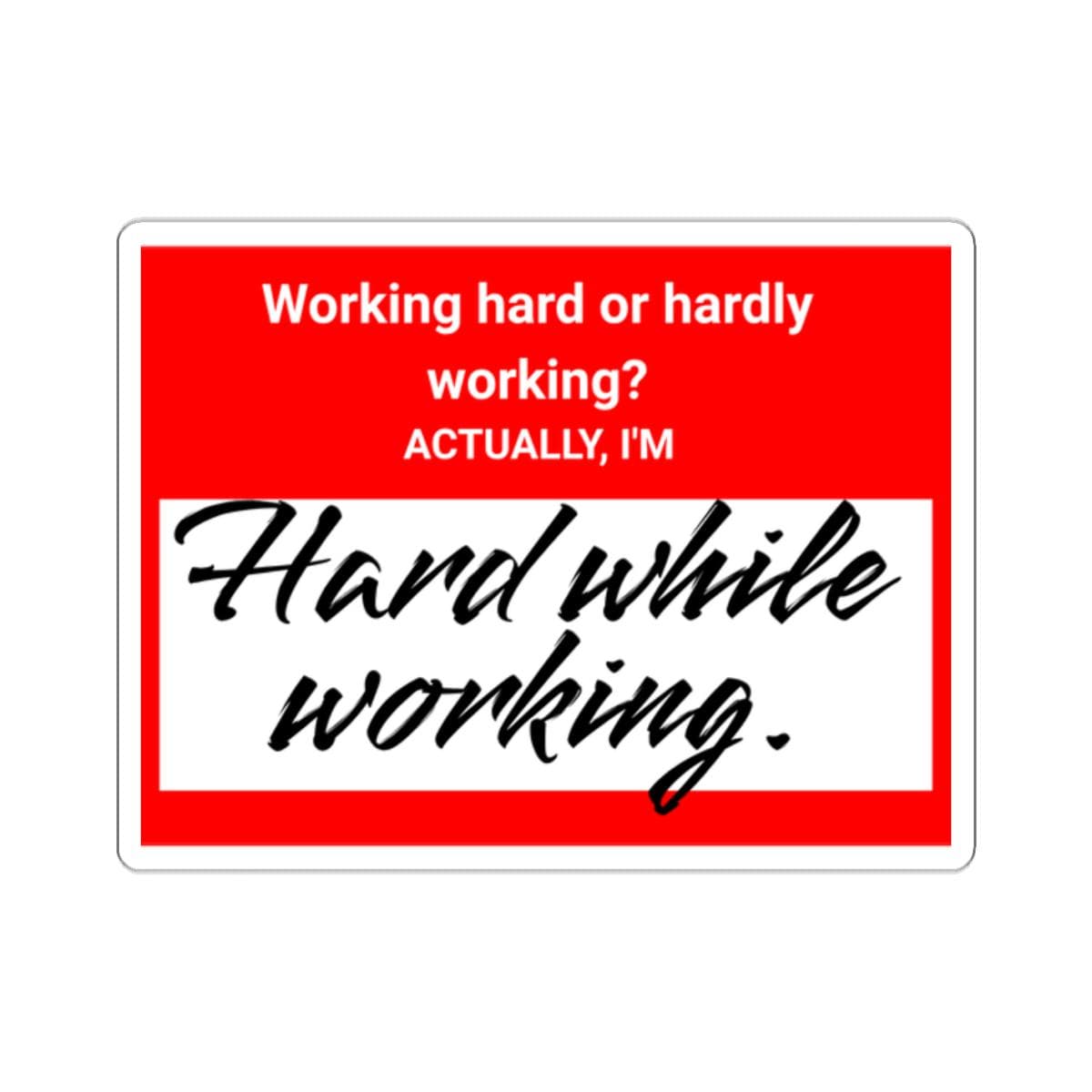 Working Hard Hard Hat Sticker Funny Pipefitter Welder Electrician Union ...