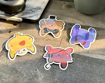 Five Nights at Freddy’s Core 4 Animatronics Vinyl Stickers Decal |FNAF| Original Art