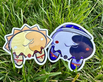 Five Nights at Freddy’s Sun and Moon Vinyl Stickers Decal |Security Breach| Original Art