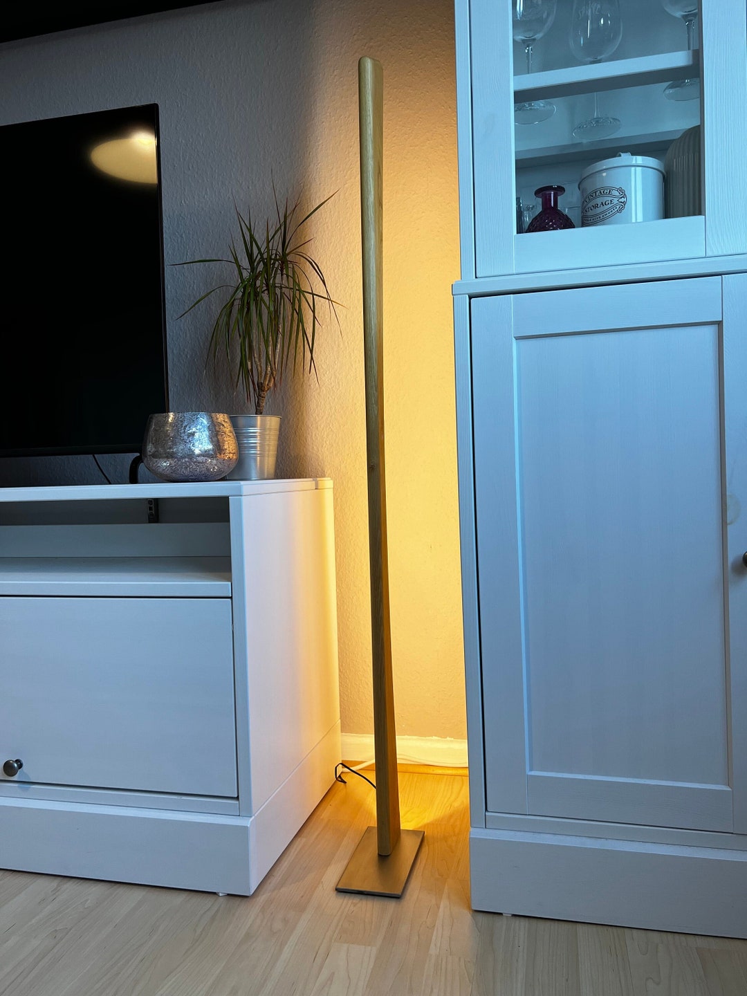 Curved Floor Lamp Clarius Curved Floor Lamp Modern Floor Etsy