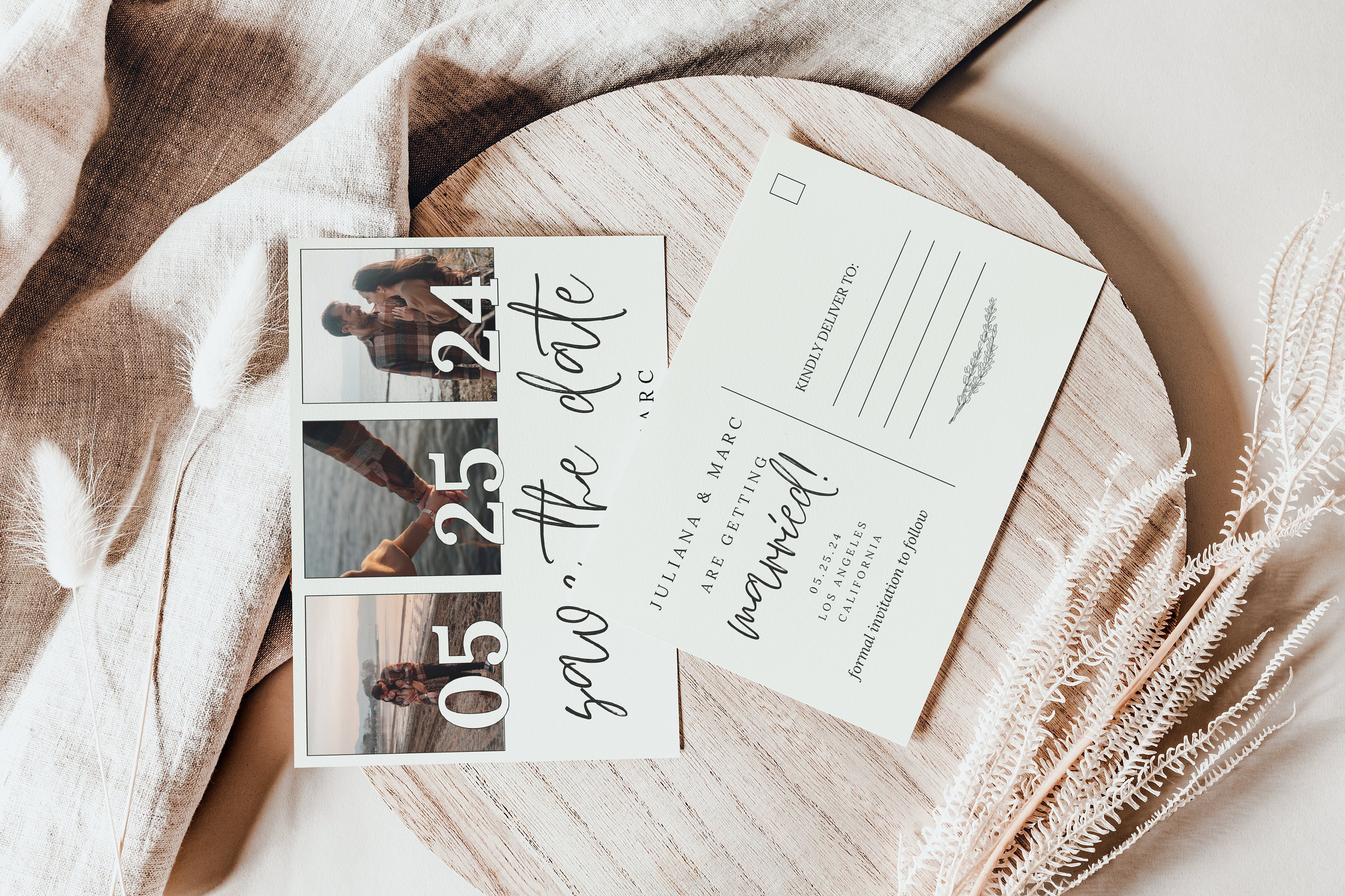 Postcard Save the Date Template Picture Save the Date Cards Wedding