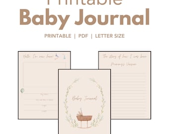 Livre pour bébé, Pages imprimables du livre pour bébé, livre de souvenirs pour bébé, livre pour bébé la première année, livre d'étapes pour bébé, livre de souvenirs imprimable, téléchargement immédiat