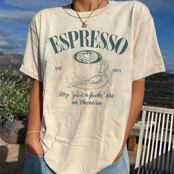 Espresso Car.penter Shirt, Comfort color sab.rina Tour 2024, Cup Coffee Sab-rina Bootleg 90s shirt, Sab.rina Trendy Tee, Gift For Lovers