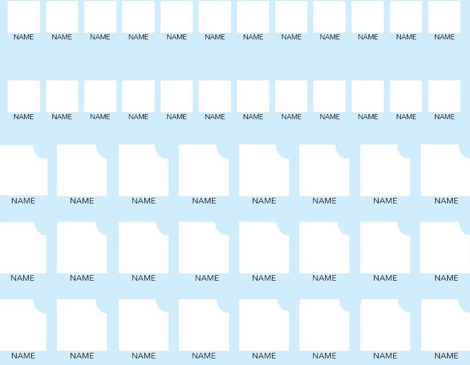 Blank Guess Who Indesign Template Etsy Blank Guess Who Indesign Template Etsy