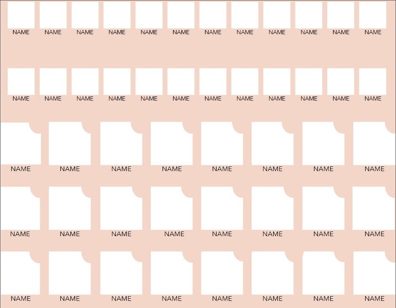 Blank Guess Who Indesign Template - Etsy
