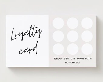 Loyalty Cards, Small Business Discount Cards, Rewards Card, Small Business Thank You, Loyalty Stamp Cards