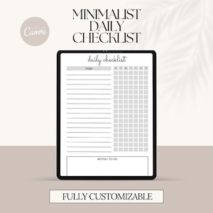Daily Checklist | Daily Routine | Daily Checklist Planner | Project Planner | Daily To Do List | Daily Routine Chart | Daily Routine Planner