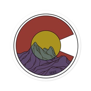 Colorado state flag sticker