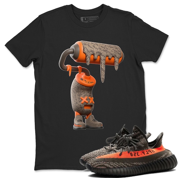 3D Paint Roller Unisex T-Shirt - Sneaker Shirt To Match Yeezys 350 Carbon Beluga