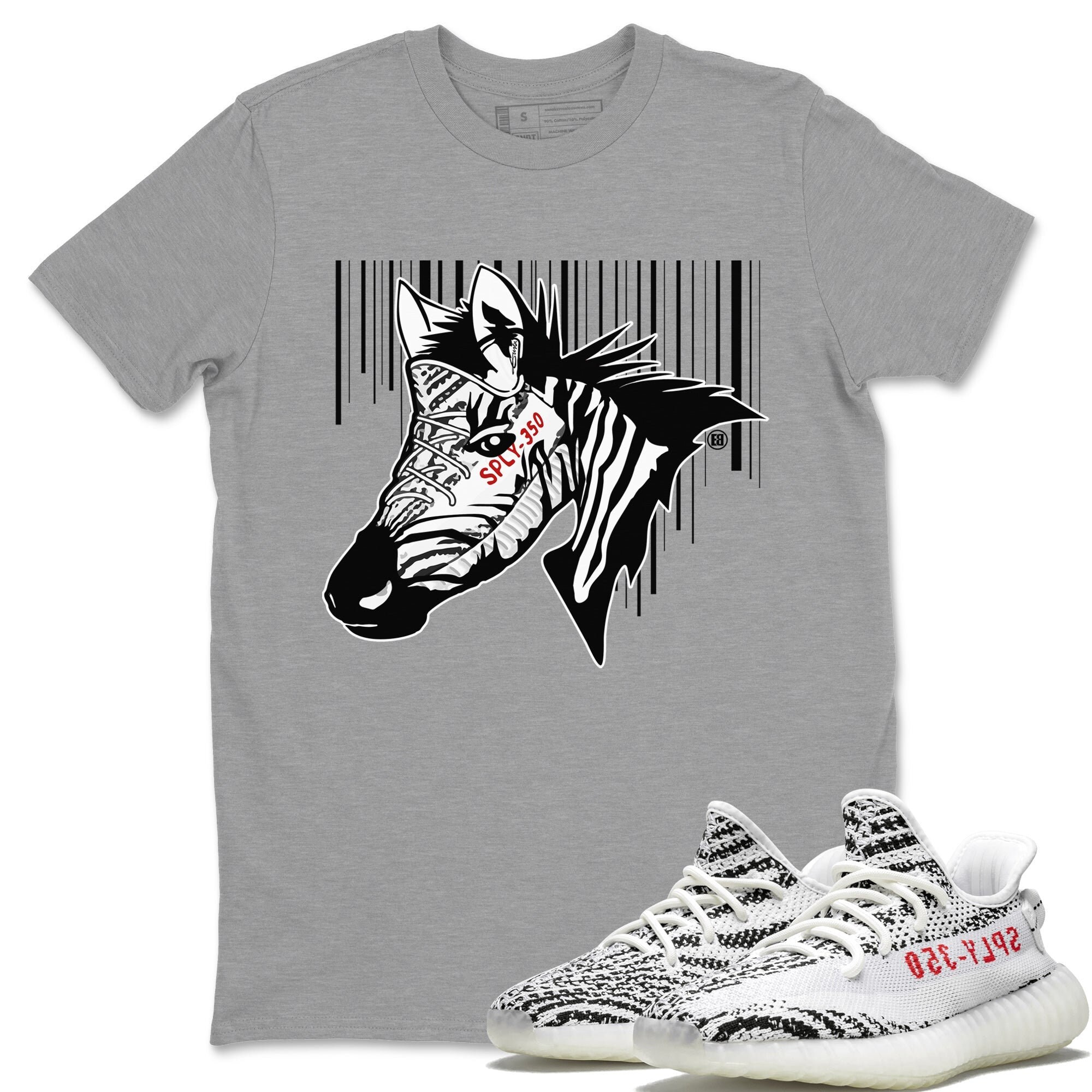 New Zebra Unisex T shirt Sneaker Shirt to Match Yeezys 350 Zebra Etsy UK